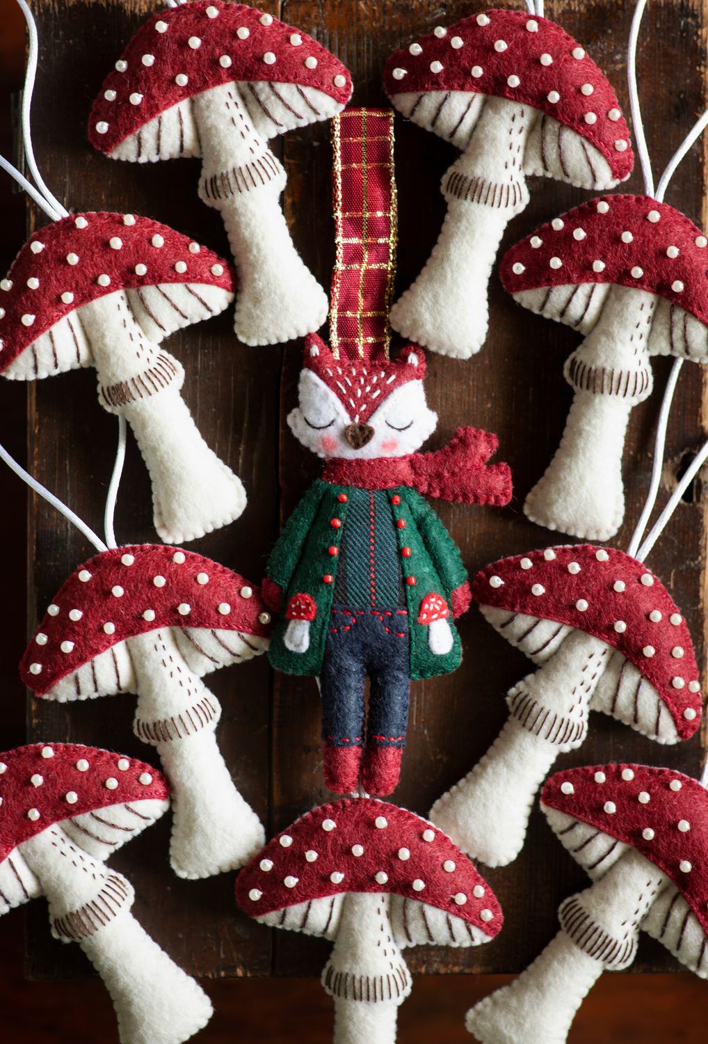 Red Fox Handmade Felt Decoration
