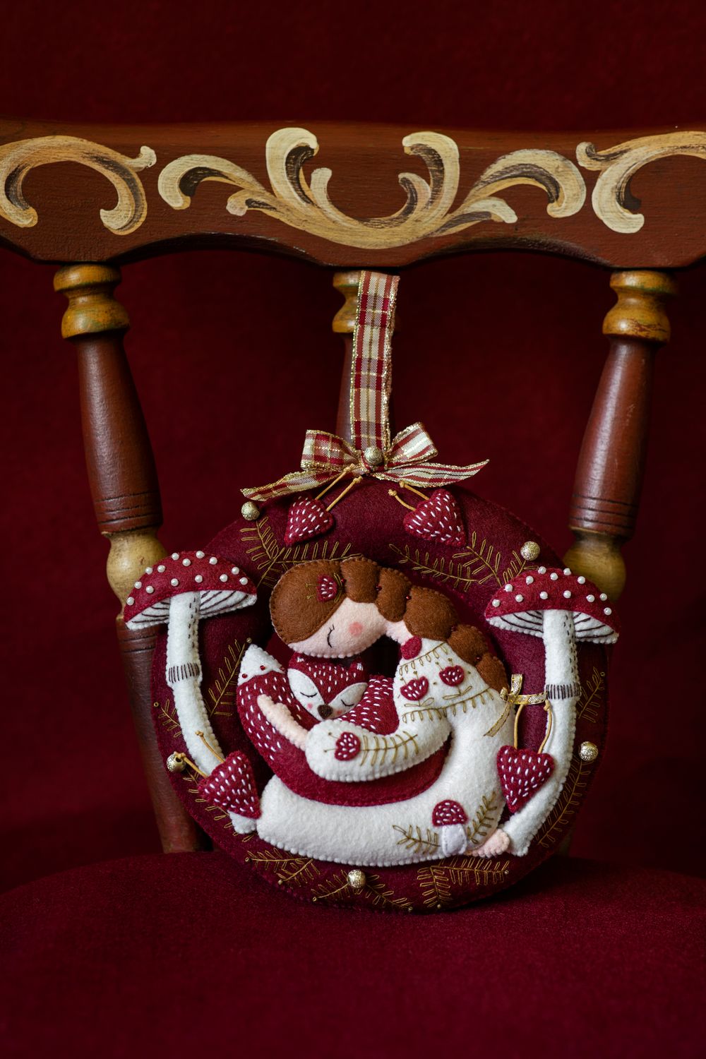 Wreath Handmade Felt Decoration