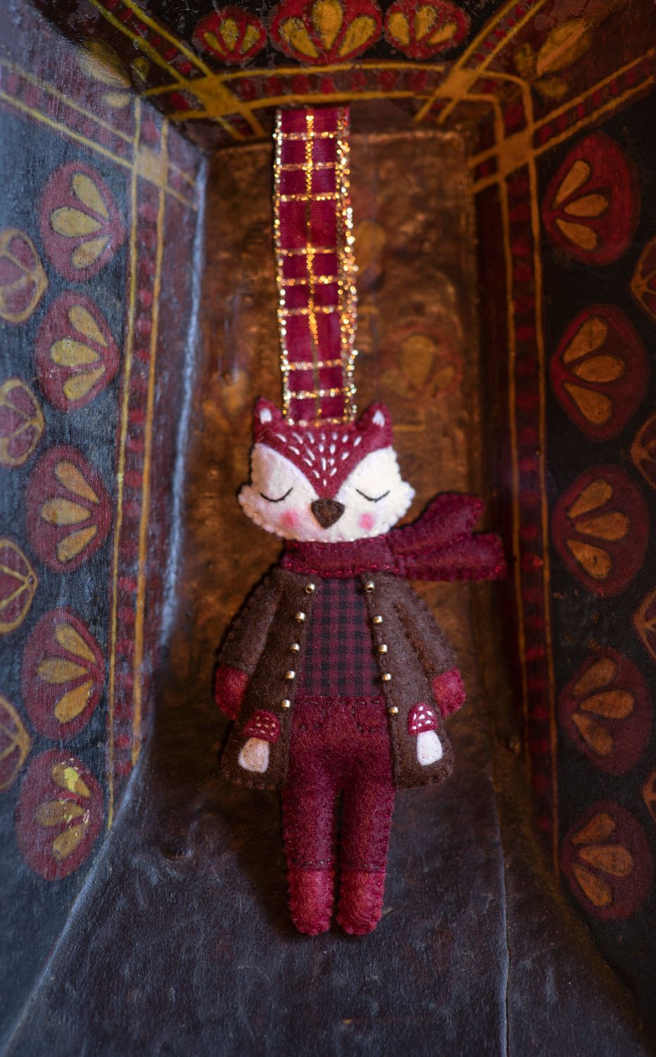 Red Fox Handmade Felt Decoration