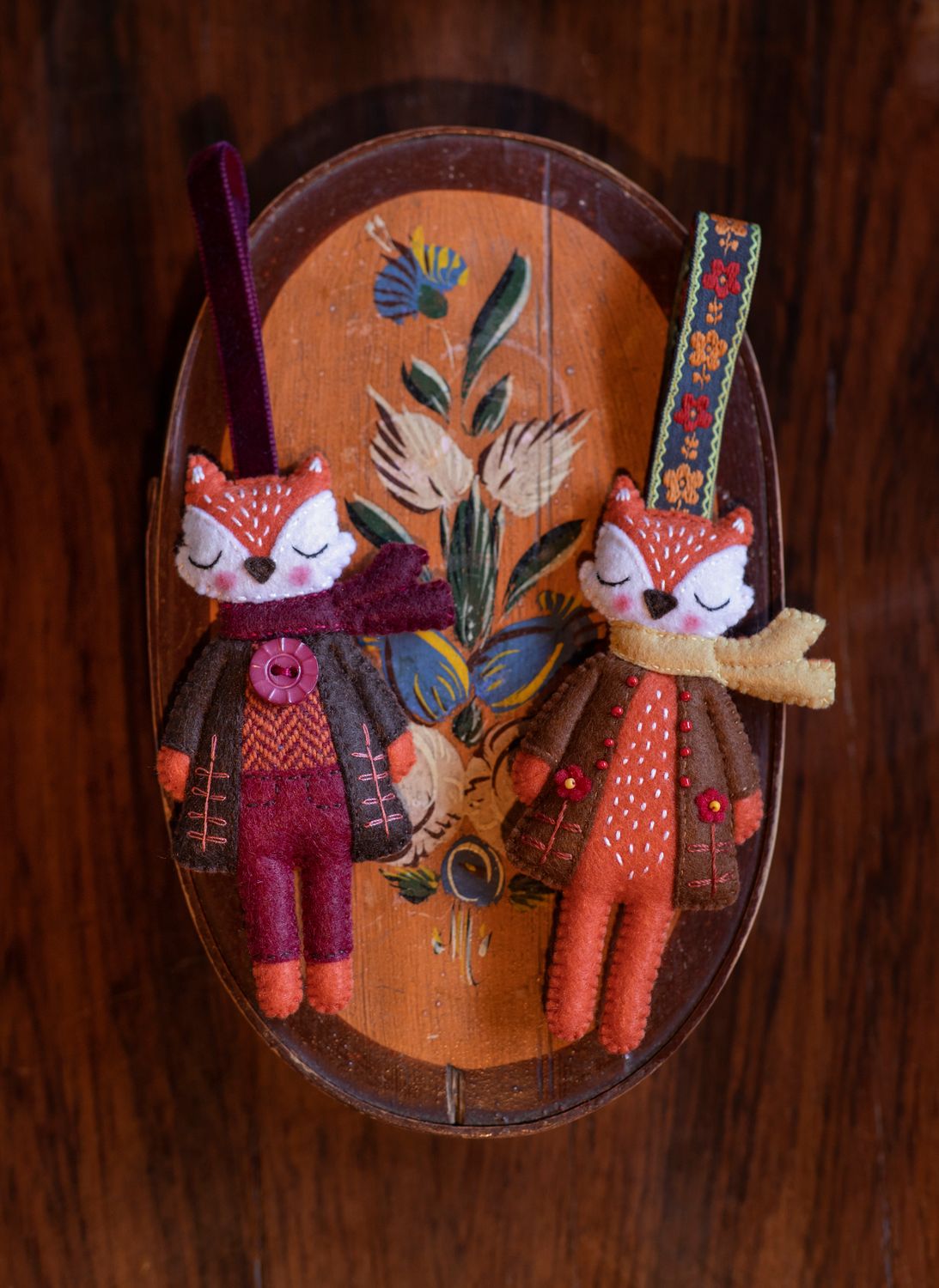 Orange Fox Handmade Felt Decoration