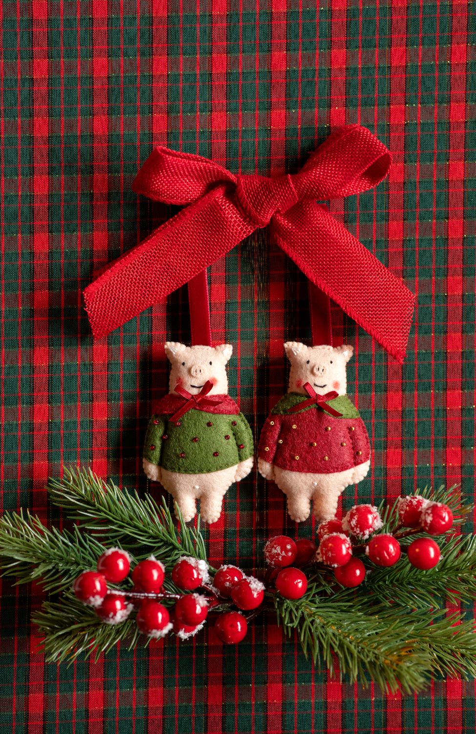 Piglet Handmade Felt Decoration
