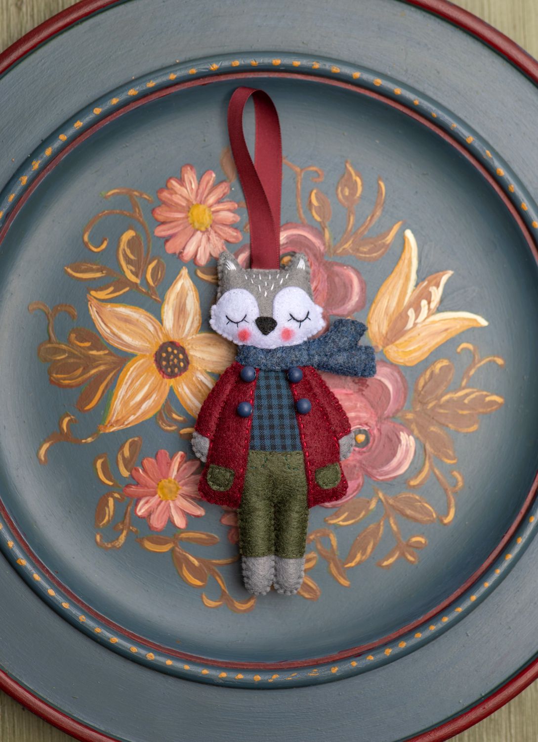 Wolf Handmade Felt Decorations