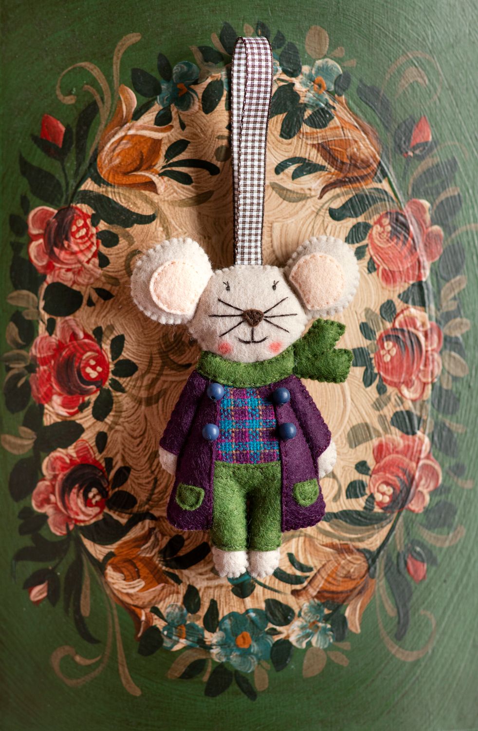 Mouse Handmade Felt Decoration