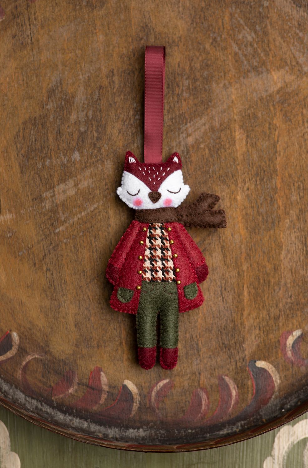 Red Fox Handmade Felt Decoration
