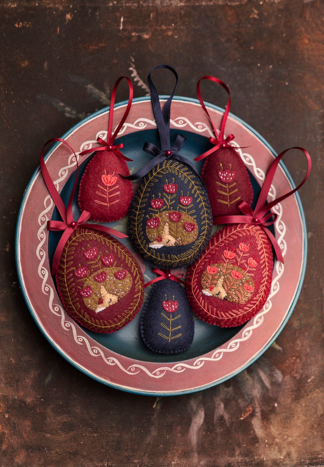 Easter Eggs handmade felt decoration