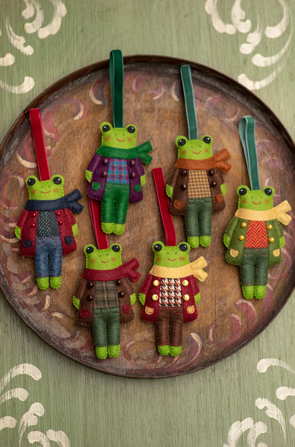 Frog Handmade Felt Decoration