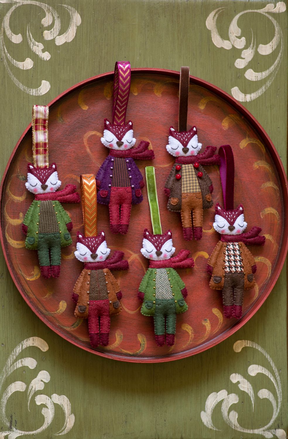 Red Fox Handmade Felt Decoration