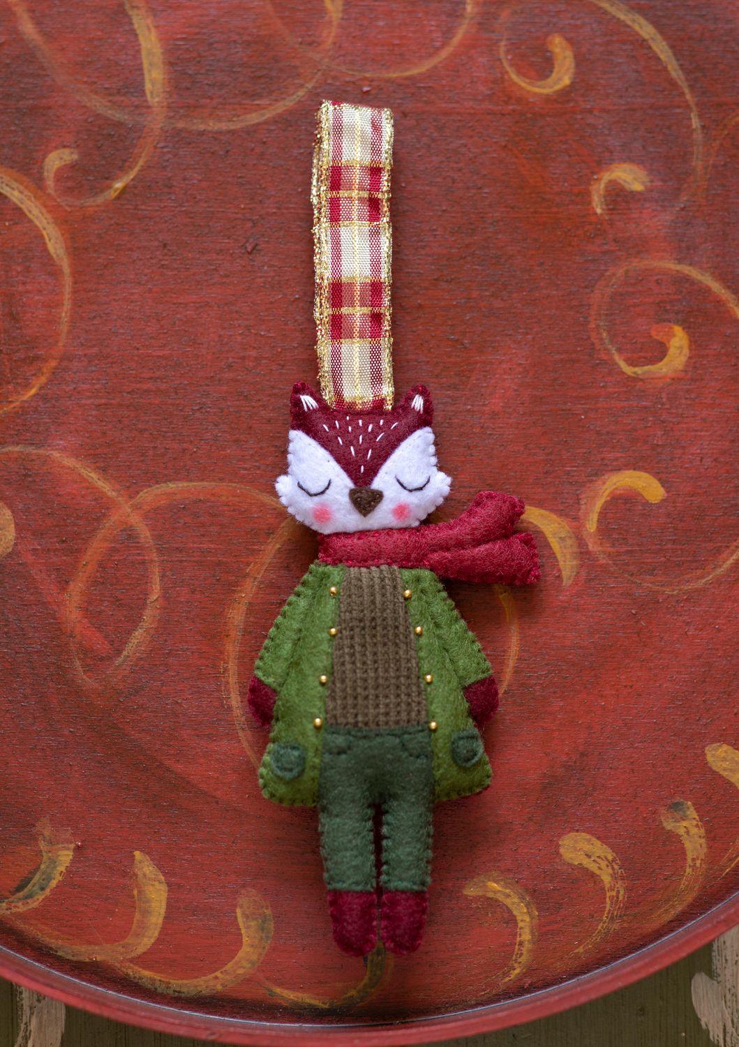 Red Fox Handmade Felt Decoration
