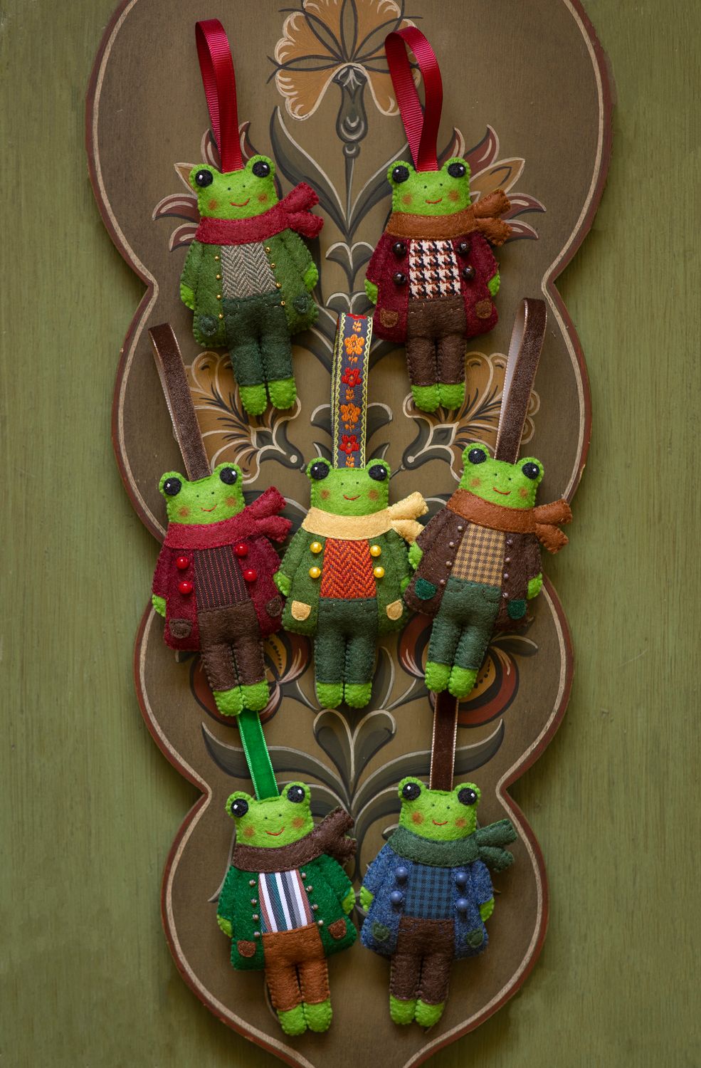 Frog Handmade Felt Decoration
