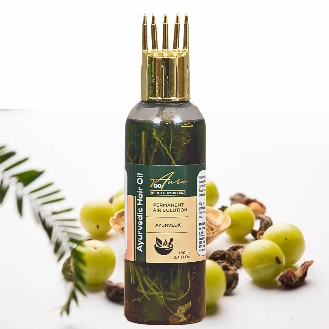 Aura Infinite Jadi buti Hair  Oil for Hair Fall Control &amp; Growth with 100 % Natural Herbs | For All Hair Types |