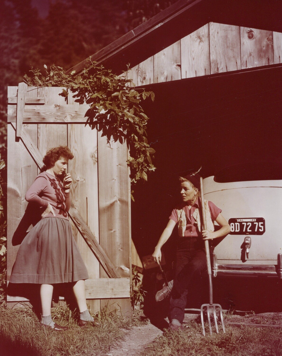 Charis and friend 1946