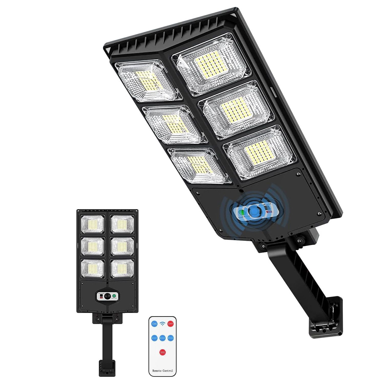 Street Solar Light 6 Panel, Wattage: 600W