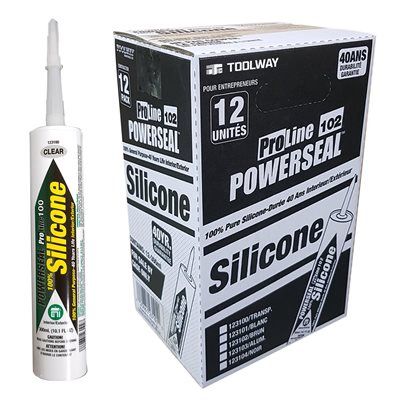 PROLINE 102 GENERAL PURPOSE 100% SILICONE SEALANT 300ML White