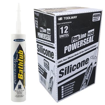 PROLINE 201 KITCHEN AND BATH 100% SILICONE SEALANT 300ML CLEAR