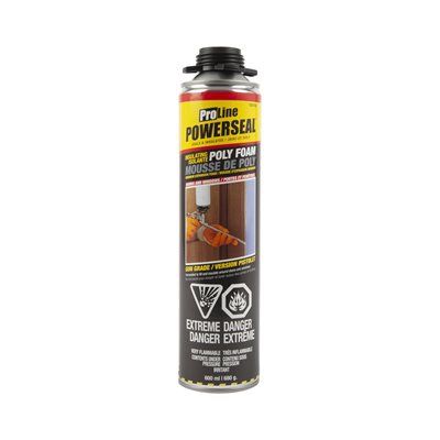 POWERSEAL -5 WINDOW &amp; DOOR GUN FOAM SEALANT 680G