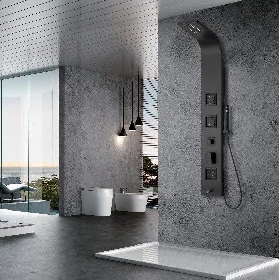 AQUA SHOWER PANEL A7801-2 BLACK