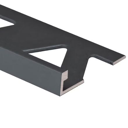 Aluminum Tile Edge 1/2&quot;, Colour: Matte Black
