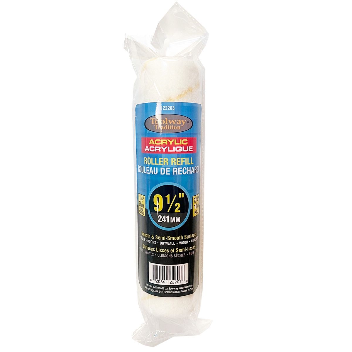 Paint Roller Refill Acrylic 9.5&quot;, Size: 10 MM