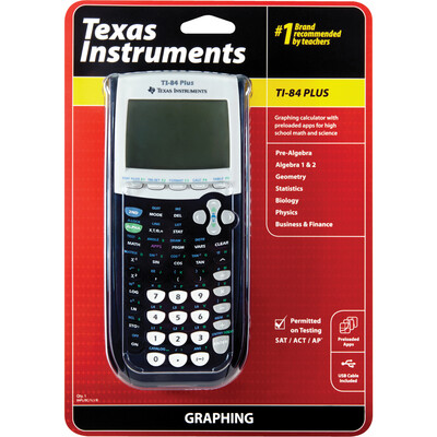 TI 84 Plus Graphing Calculator Black 1Pk BP