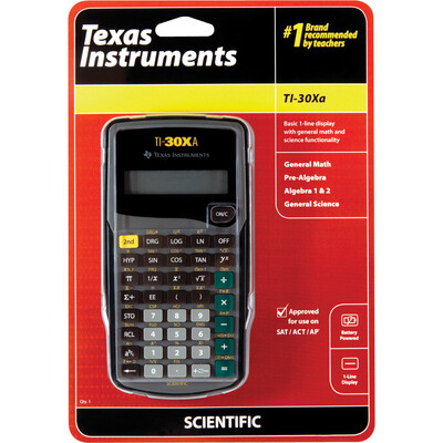 TI 30Xa Scientific Calculator Black 1Pk BP