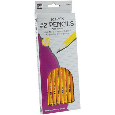 Charles Leonard Woodcase Pencil Yellow #2 10Pk BP