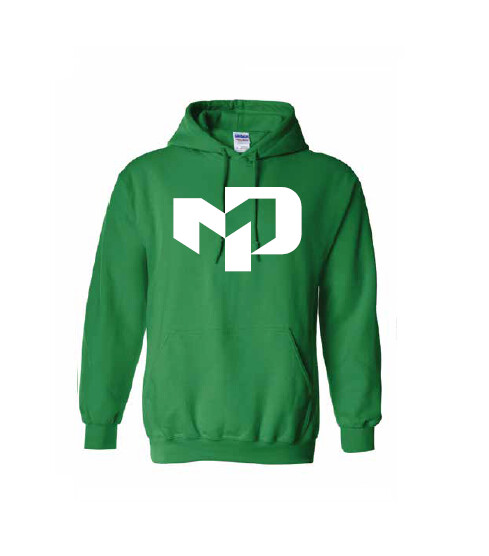 Heavy Blend Hooded Sweatshirt, Size: Small, Colour: Irish Green