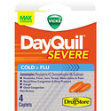 Lil&#39; Drug Store Brand Dayquil Severe On-the-Go Cold &amp; Flu Relief - 4Pk BP