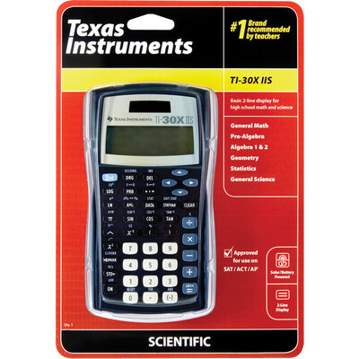 TI 30X IIS Scientific Calculator Black 1Pk BP