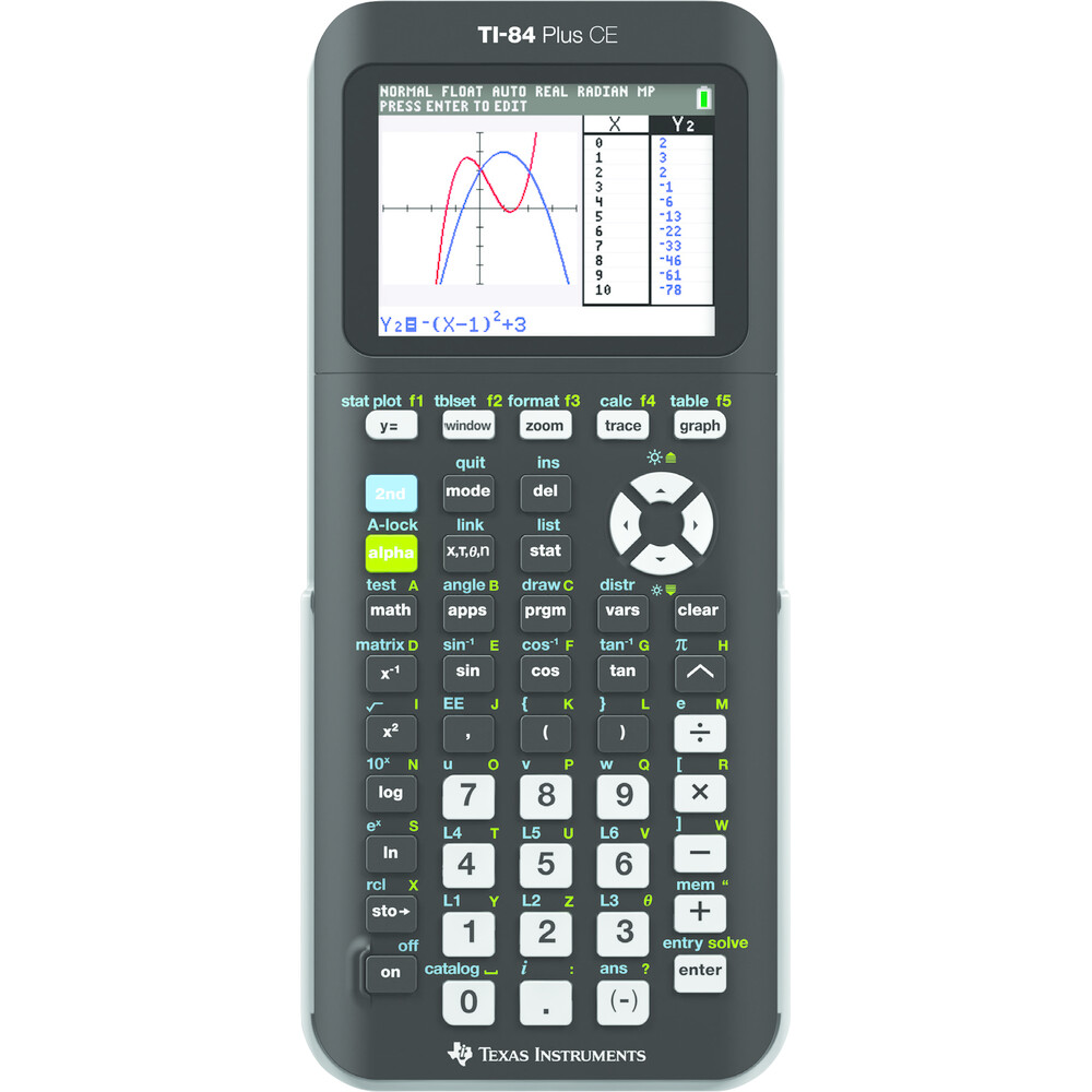 TI 84 Plus CE Graphing Calculator Black 1Pk BP