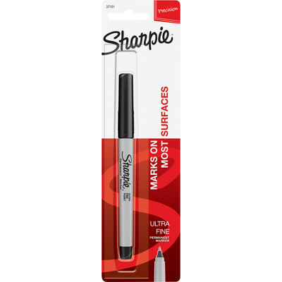 Sharpie Permanent Marker Black Ultra Fine 1Pk BP
