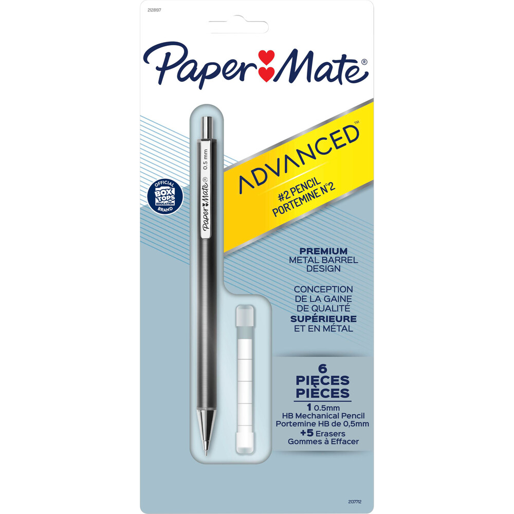 Paper Mate Advanced Mechanical Pencil Gray .5mm 1Pk BP