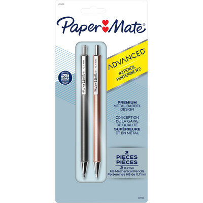 Paper Mate Advanced Mechanical Pencil Asst .7mm 2Pk BP