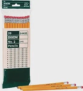 Dixon Economy Woodcase Pencil Yellow #2 8Pk BP