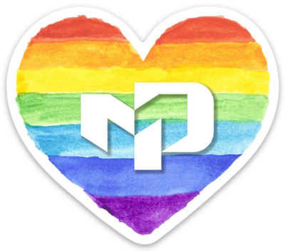 Rainbow Heart Sticker