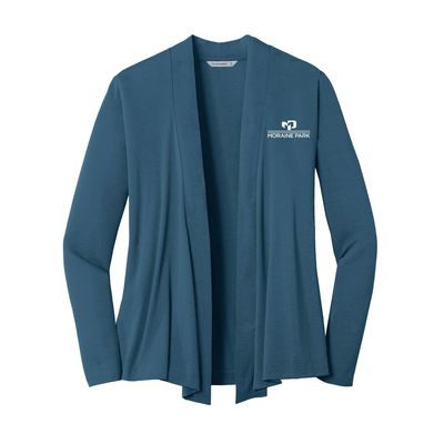 Port Authority® Ladies Concept Open Cardigan, Colour: Dusty Blue, Size: Small