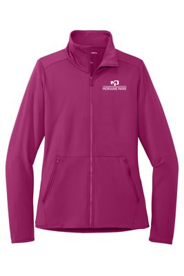 Wine - Port Authority Ladies Accord Stretch Fleece Full-Zip