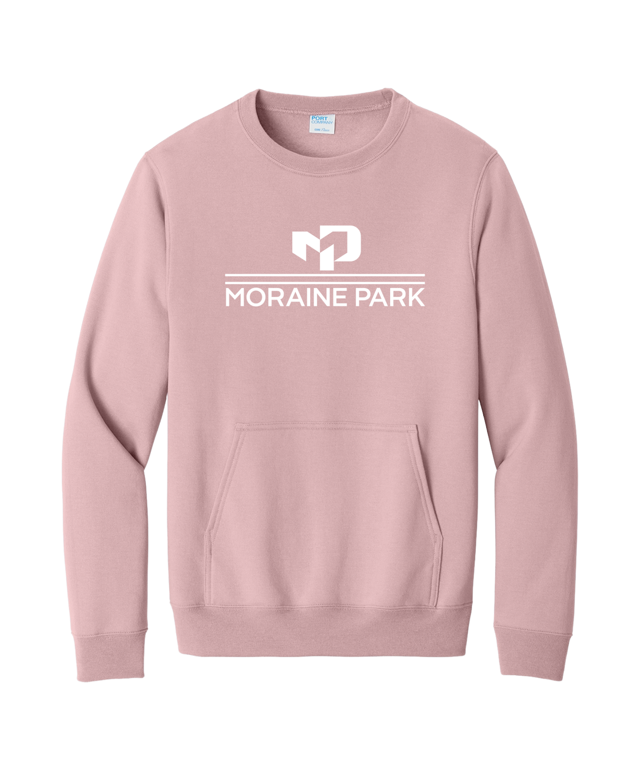 Port &amp; Co Core Fleece Crewneck Pocket Sweatshirt