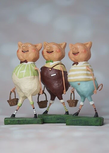 Three Little Pigs Striped