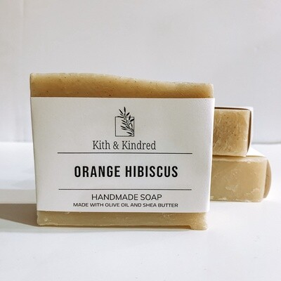 Orange Hibiscus Soap - 1 bar