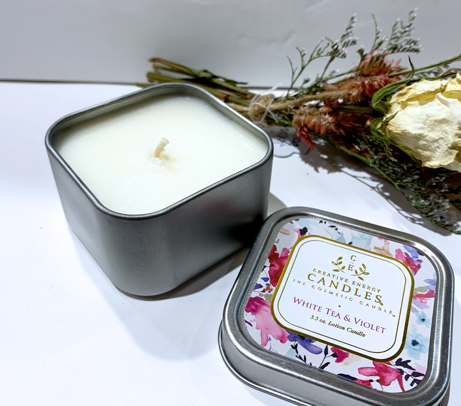 White Tea &amp; Violet - sm tin