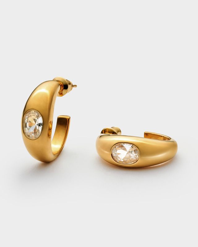 Ayla Gold Hoop Earrings