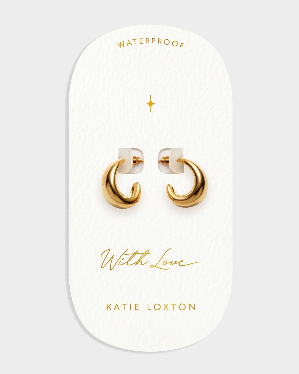 Earrings - With Love Signet Hoops