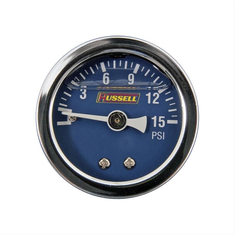 Russell Automotive Liquid Filled Fuel PSI Gauge # 650330