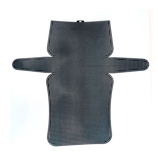 Black Plastic Canvas Bag Shape 42 cm x 23 cm