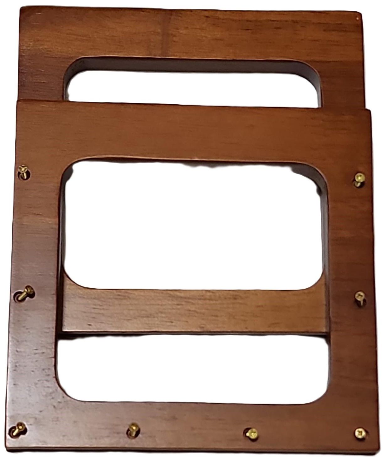 Two Wooden Handles -13 cm x 13 cm