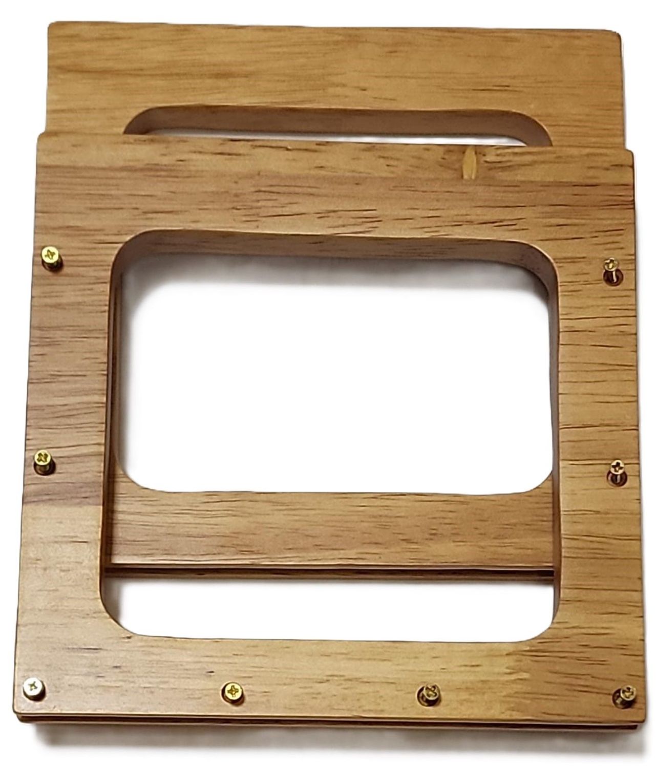 Two Wooden Handles -13 cm x 13 cm