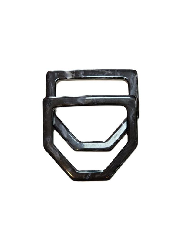 TWO ACRYLIC HANDLES 11.5 CM