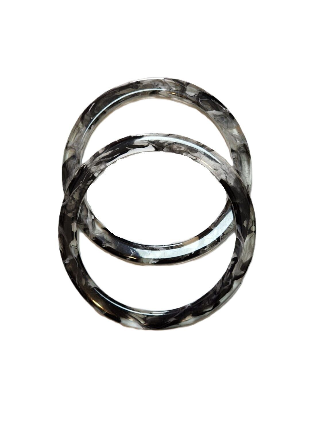TWO ACRYLIC -CIRCULAR 12 CM