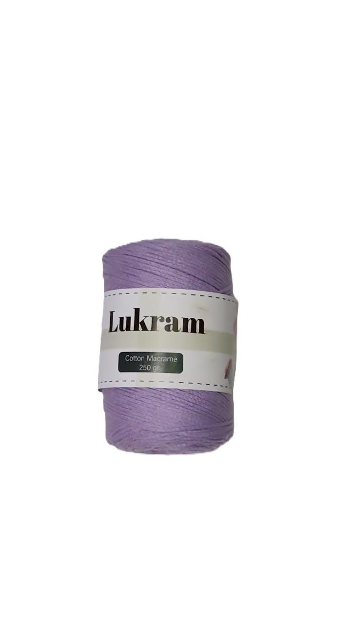 Lukram cotton macrame 3mm -04-Purple