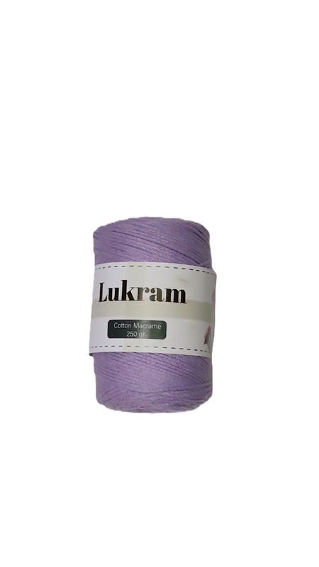 Lukram cotton macrame 3mm -04-Purple